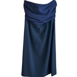 Theory Strapless lined Terrah Dress Navy sz 2.